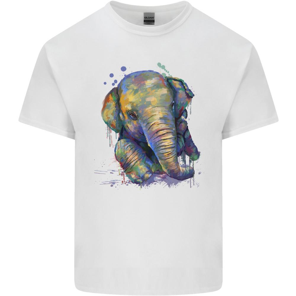 

Elephant Hand Drawn Watercolour Mens Light Cotton T-Shirt Unisex T-Shirt M