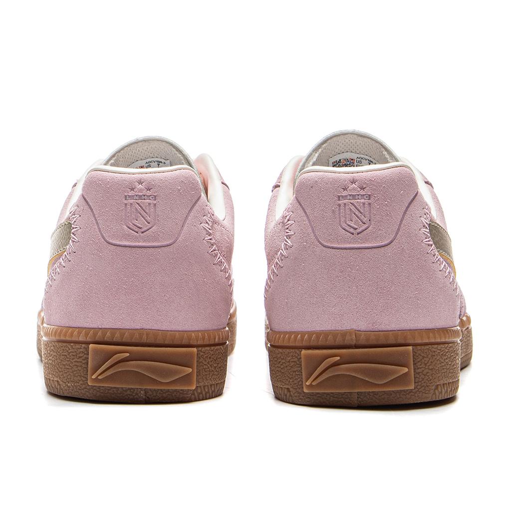 Li Ning Yunchuan Abrasion Resistant, Lightweight, Balanced Low top German Army Trainers Women's Sheer Pink AGCV100-3