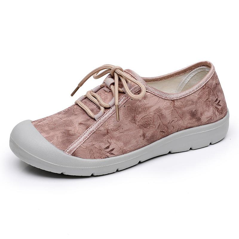 Spring and Autumn new cloth shoes women's single shoes soft sole non-slip mother shoes middle-aged casual breathable pedal