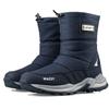 Men's Black High-Top Non-Slip Winter Snow Boots