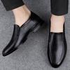 Men's Leather Loafers: Formal & Casual Cowhide Breathable Shoes