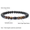 Minimalist Beaded Bracelet For Men 6mm Hematite Onyx Tiger Eyes Stone Braclet Leisure Accessories Pulseras Para Hombre