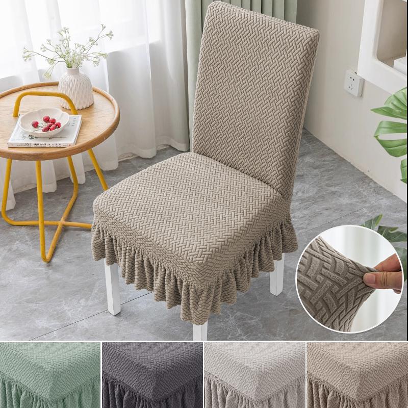 1/2/4PC Elastic Chair Cover Universal Size Cheap Chairs Covers Big House Cushion Seat Seatch Living Room Dining Home Solid Color
