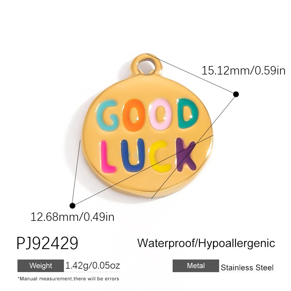 Stainless Steel DIY Jewelry Accessories Cartoon Enamel Pendant for Bracelets and Necklaces