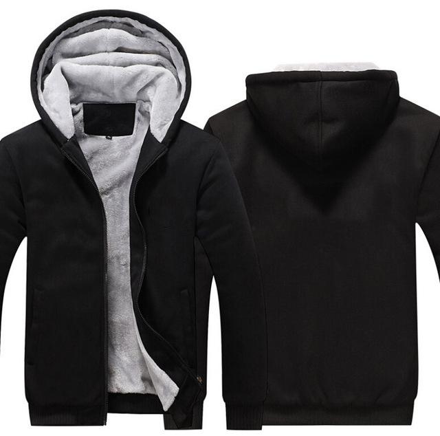 Men's Jacket Thicken Jackets Hooded Coat Winter Long Sleeve Casual Streetwear Men's Hoodies
