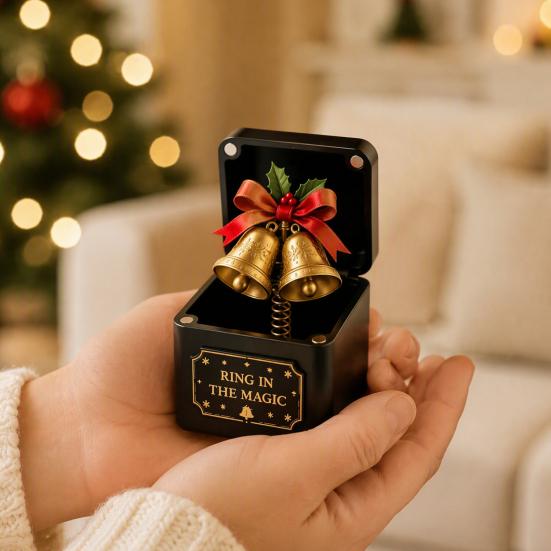 Christmas Themed Surprise Boxes Magic Gift Box, Spring-Loaded Pop-Up Holiday 3D Santa Seasonal Gifts Claus Snowman Angel Elk Trick Box for Xmas
