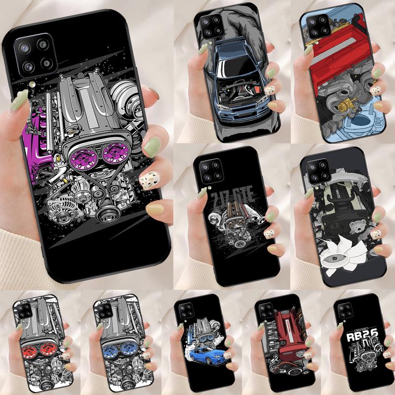 JDM Car RB26 Engine For Samsung Galaxy A52 A32 A22 A54 A14 A16 A26 A36 A56 A55 A35 A05 A06 A15 A53 A33 A13 Case