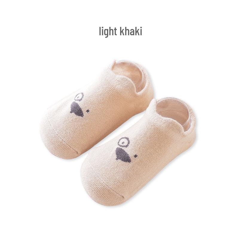 25 New Spring Children's Combed Cotton Non-Slip Cartoon Ankle Socks