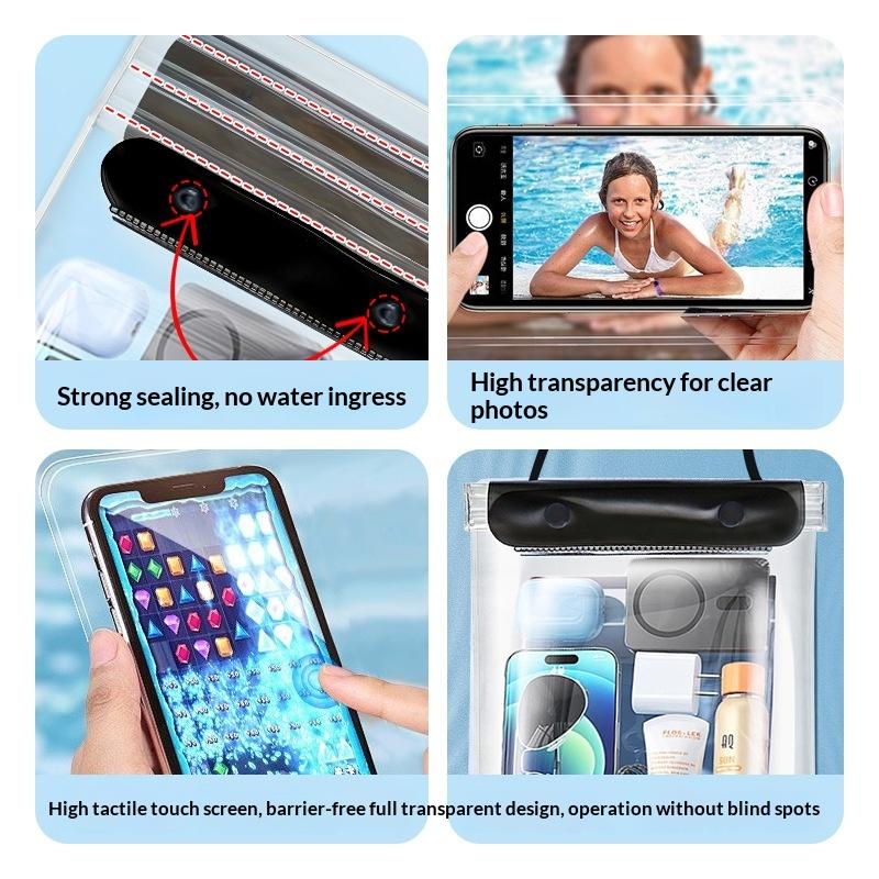 Outdoor Large Capacity Underwater Waterproof Bag Pouch CaseTablet Swimming Travel Dry Storage Cover