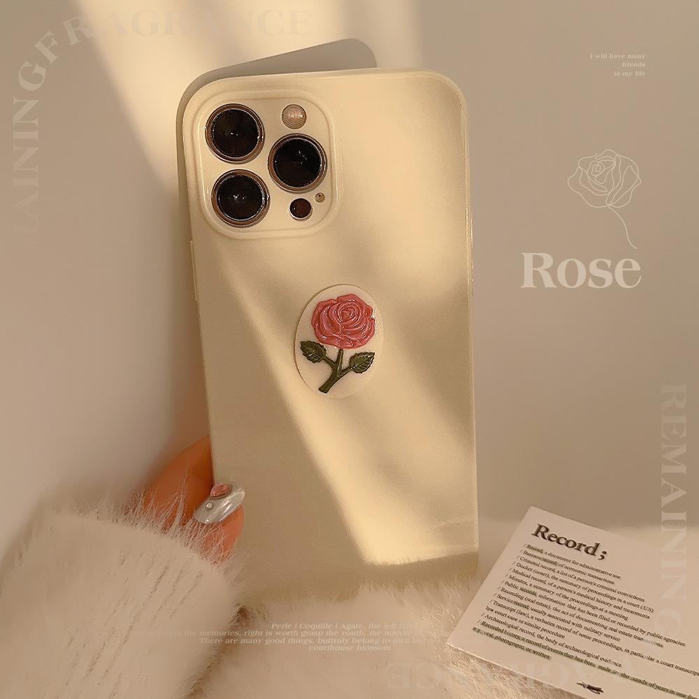 

Three-dimensional Lotus Root Pink Rose Mobile Phone Case 15 for Apple for IPhone17 Gentle Wind 11 for 13promax All Inclusive 11 6.1