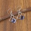 Iolite Gemstone Silver Drop/Dangle Earrings 925 Sterling Silver Women's Jewelry For Gift EE-2-9