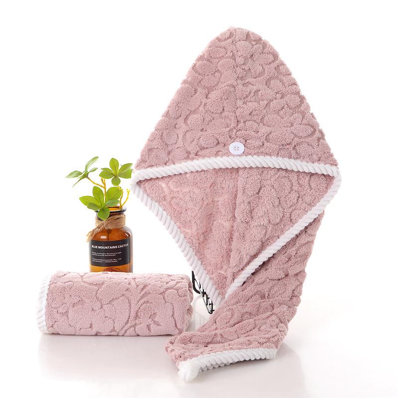 

Новая орхидея сумка косынка быстросохнущая впитывающая сухая кодовый пакет выпущенной версии косынка шапочка для душа утолщенный жаккардовый коралловый флис сухие волосы 25 * 65 orchid розовый