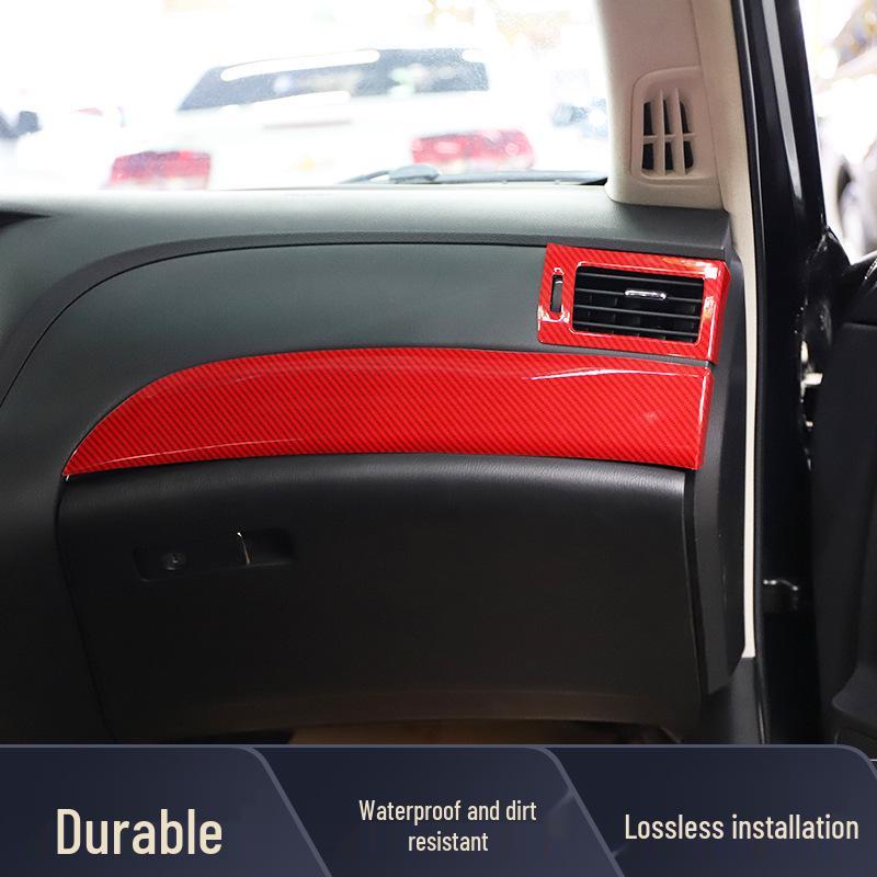 Q70 Kohlefaser Innenraummodifikation Dekorative Aufkleber für Armaturenbrett, Navigation und Tür