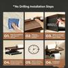 Wood Material Toilet Paper Roll Dispenser with Storage Tray Bathroom Tissue Roll Rack  Home