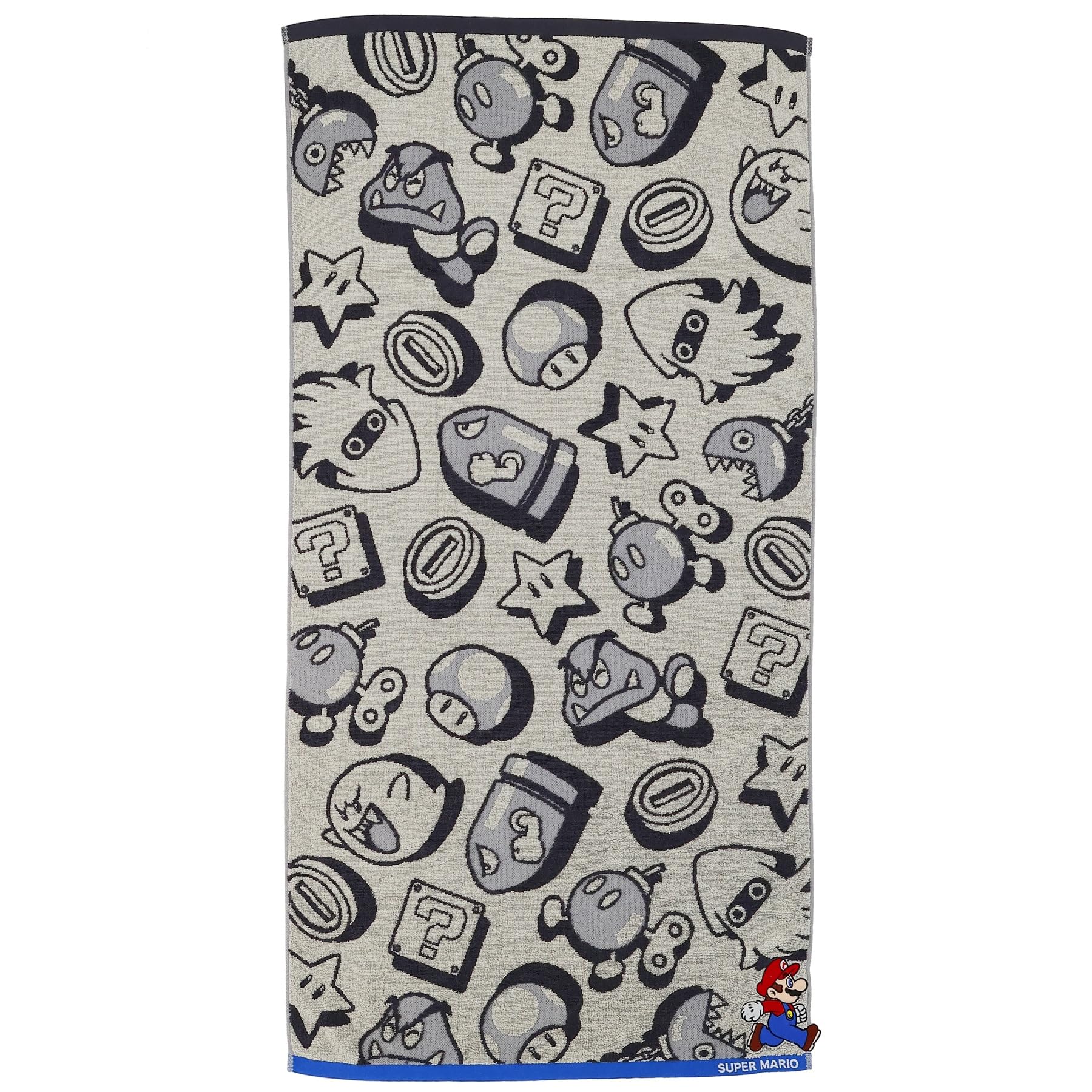 

Marushin Bath Nintendo Mario Adventure Органический Антибактериальный и 4485016800 Полотенце, Мир, Хлопок, Дезодорирующий,