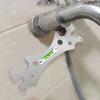 Special Bathroom Wrench Multifunctional Shower Level Wrench Stainless Steel Portable for Shower Faucet Installation for Bathroom