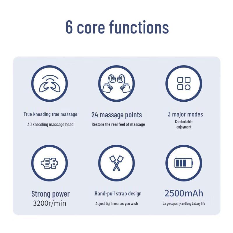 Dis 3D Kneading Neck and Shoulder Massager Pillow