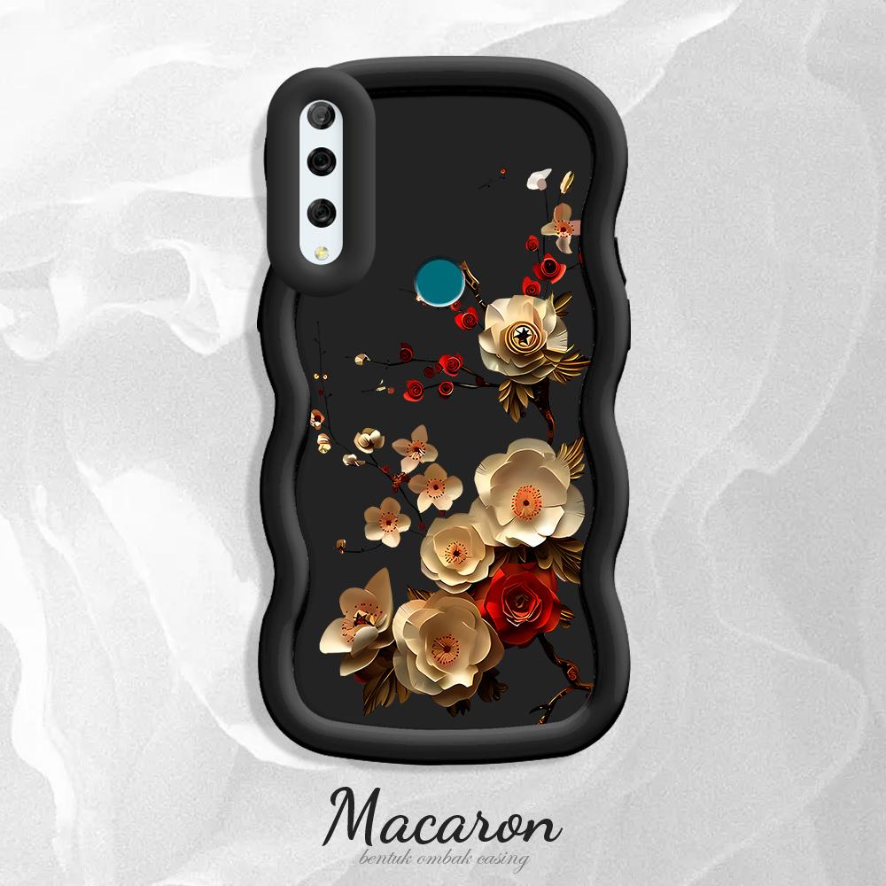 

Окрашенный узор Big Wave Edge Мягкий силиконовый материал Macaron чехол для телефона противоударный защитный резиновый чехол для iPhone Huawei Honor Infinix Tecno Honor X8 чёрный