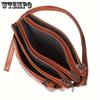Soft Faux Leather Crossbody Bag, Retro Wristlet Handbag, Fashion Clutch Purse For Women
