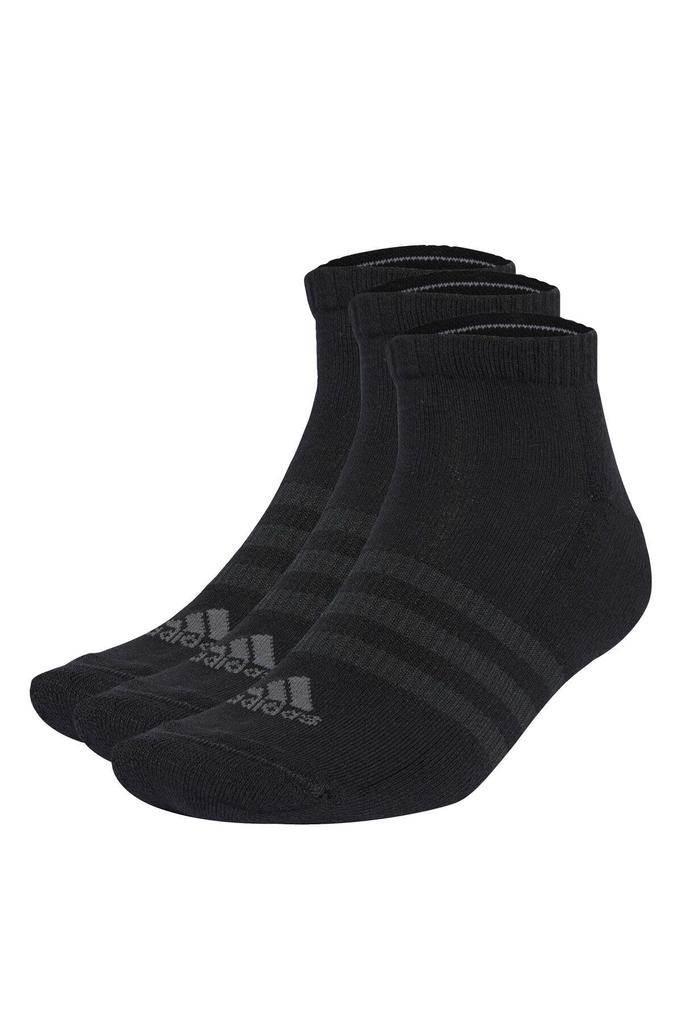 Adidas Performance Light Low Six Men's Socks, 3-Pair Set, EBB53, Black/Gray (IA3944)
