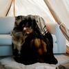 Daryl Rick Theme Printed Blanket Perfect For Couch Bed Travel Outdoor Use Machine Washable Cozy Durable