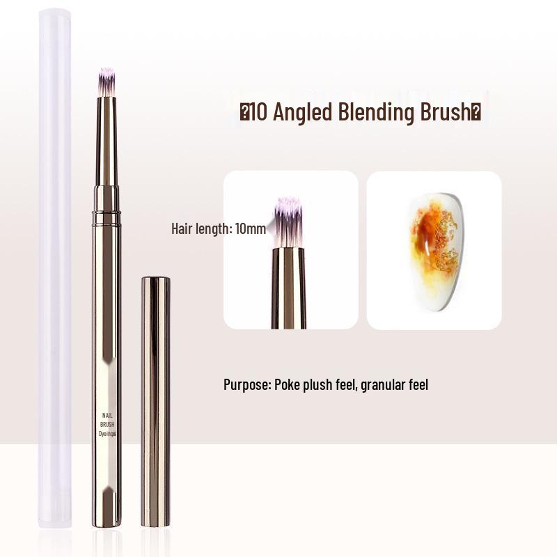 Metal Rod Nail Art Brush Set: Gel Polish, Painting, Flower & Liner Brushes