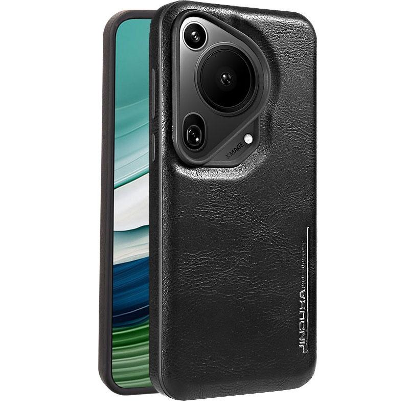Luxury Magnetic Leather Case For Huawei Pura 70 Ultra Mate 60 Pro Plus Mate 50 40 Pro Camera Bumper Hard Cover Support Car Mount