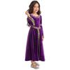 Girls Medieval Princess Costume Renaissance Costume Robe Retro Gown Dress for Halloween Cosplay Dress Up
