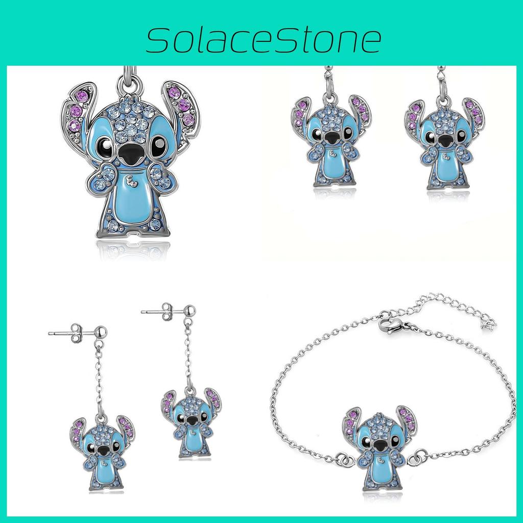 Lilo Stitch Modeschmuck Legierungskette mit Strasssteinen für Gelegenheitsgeschenk