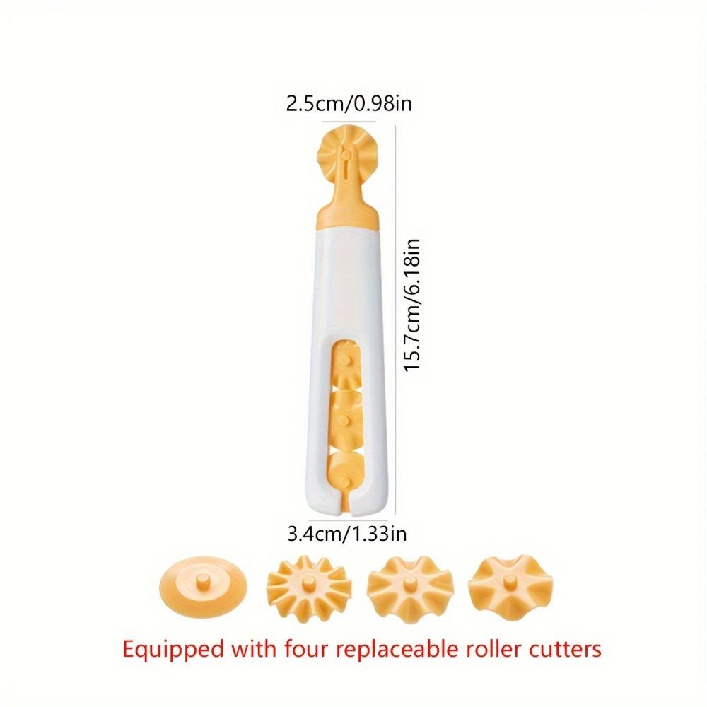 

Набор из 4 пластиковых ножей для пиццы со сменными насадками для печенья, кухонный гаджет для формовки теста и нарезки теста на пироги