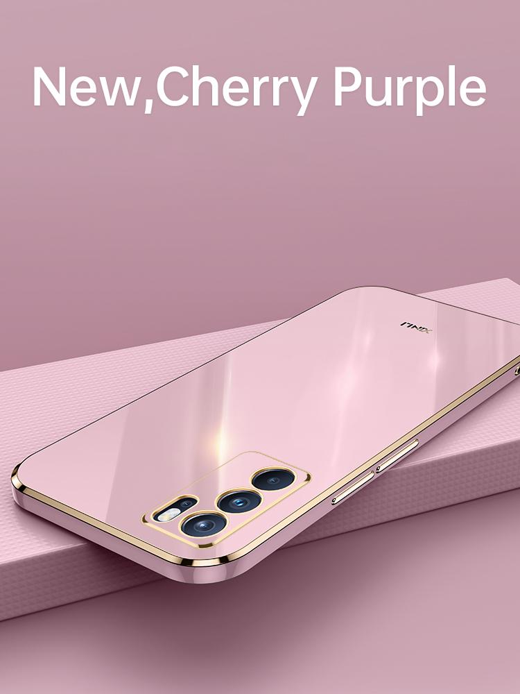 Luxury Plating Case For OPPO A54S A16 A16S A15S A53 A53S A15 A74 5G A54 A55 A96 A93 A94 A9 2020 Soft Silicone Funda Capa Coque