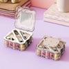 Portable Mini Sewing Box Set Partitioned Magnetic Needle Thread Box Home Sewing Box  Office