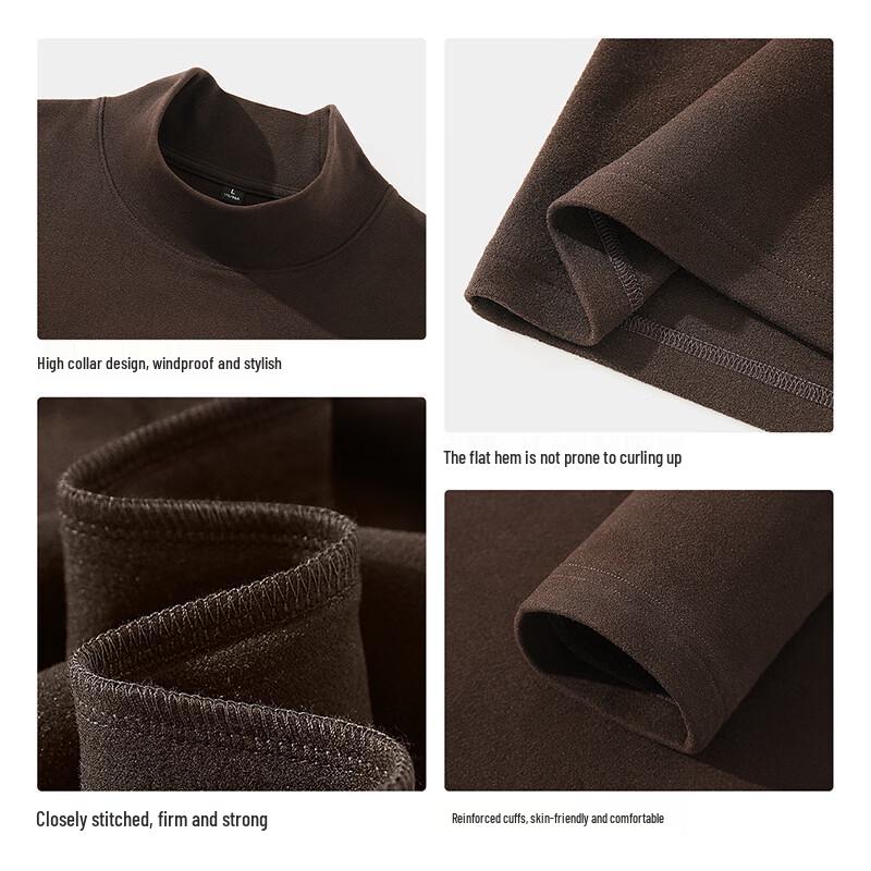 Warrior Men's High-Neck Fleece Lined Thermal T-Shirt