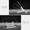Portable Acrylic Book Stand Angle Adjustable Easy Use Reading Stand Foldable Design Lightweight Book Holder Reading Aid