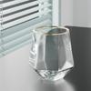 320ml 4er Set Sechseckige Tasse Weinutensilien Personalisiert Einzigartig Kaltgetränkebecher Goldrand Glasbecher Kaffee Saft Teetassen Café