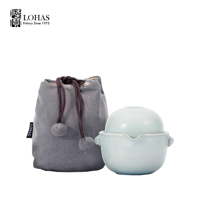 LOHAS POTTERY Ru Kiln Celadon Teapot & Teacup Set