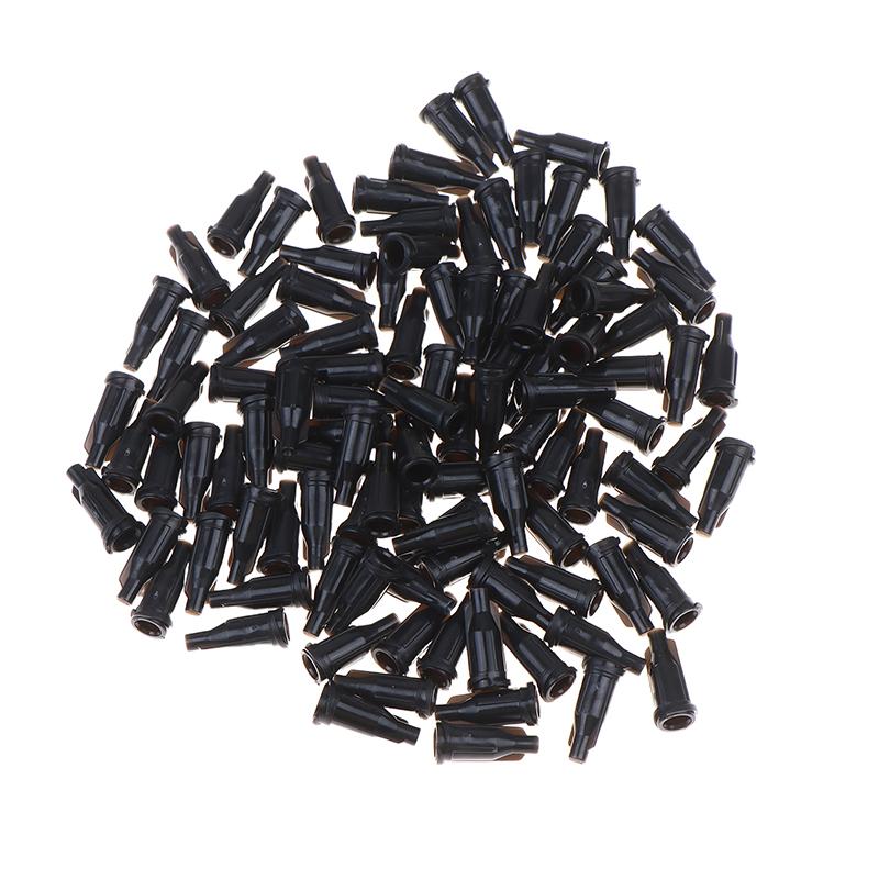100Pcs/pack Plastic Syringes Tip Caps Dispensing Needles Tip Cap Spiral Mouth Plugs Securely Lock For Safe DIY Liquid Transfer