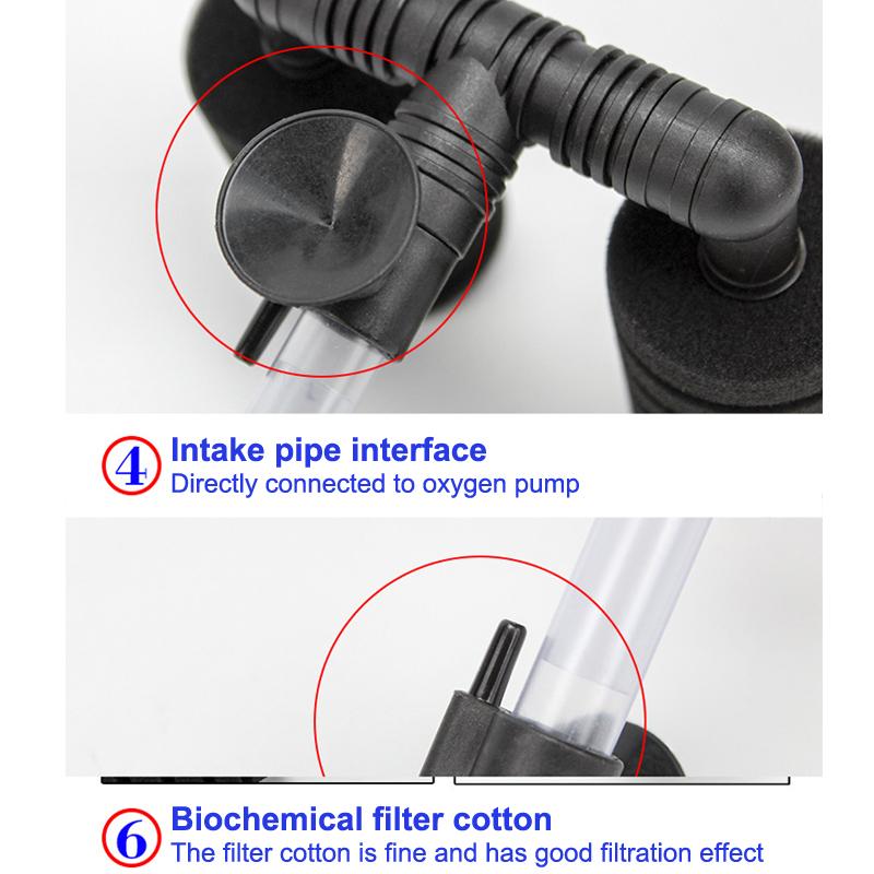 Aquarium Silent Filter Sponge For Fish Tank Air Pump Skimmer Biochemical Sponge Filter Aquarium Bio Filter Aquarium Practical