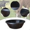Rubber feed Pan Horse Feeder Basin Heavy Duty Large Dog Bowl 8 Quart for Small Animal