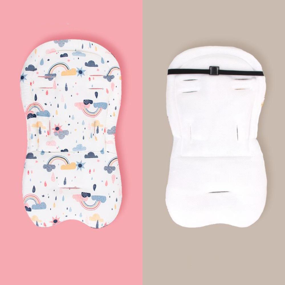 Comfortable Baby Pram Seat Mat Cartoon Printed Dining Chair Cotton Pad Baby Stroller Cushion  Kids