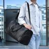 Leisure Travel Handbag Dry and Wet Separation Pu Shoe Compartment Large Capacity Sports Wear-resistant Travel Bag