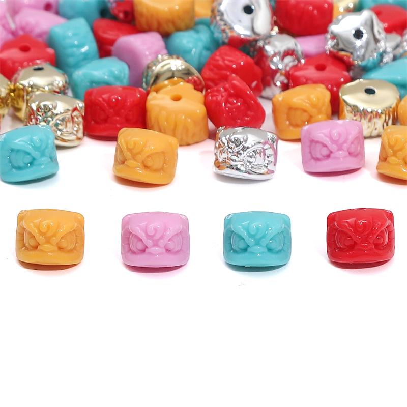 Acrylic Beads Lion Charms Beads For DIY Bracelet Necklace Jewelry Making