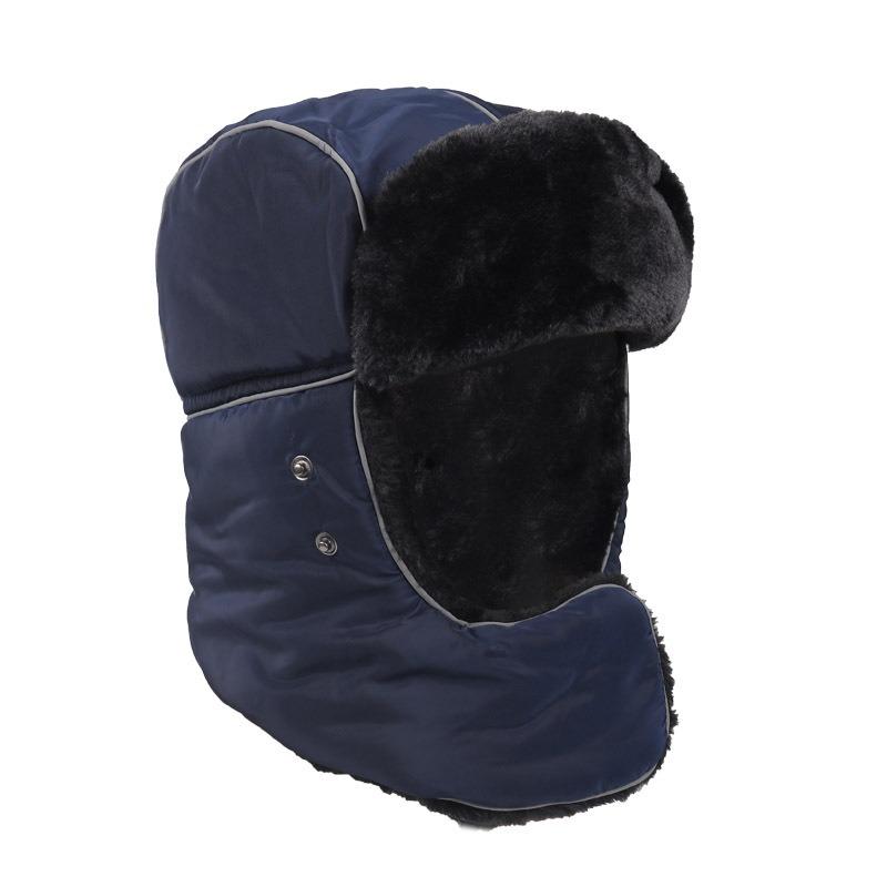 Neue Hüte Herren- und Damen-Winter-Nackenkappen, blaue Outdoor-Fahr-winddichte verdickte warme Skimützen