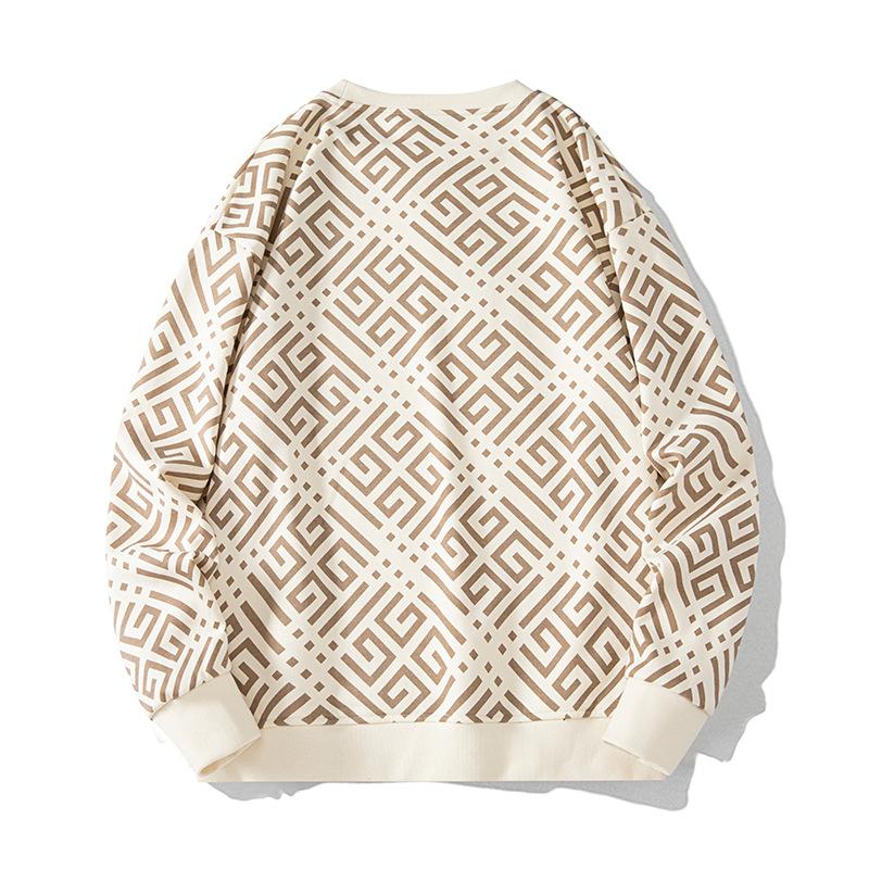 Trendy Brand Sweater Men'S Spring And Autumn New Long-Sleeved Student Top Chinese Style Casual Loose Round Neck Men'S Sweater