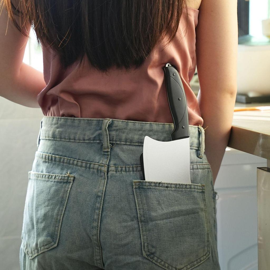 Creative Purple Kitchen Knife Design Soft Case for iPhone 17 Pro Max/16/15