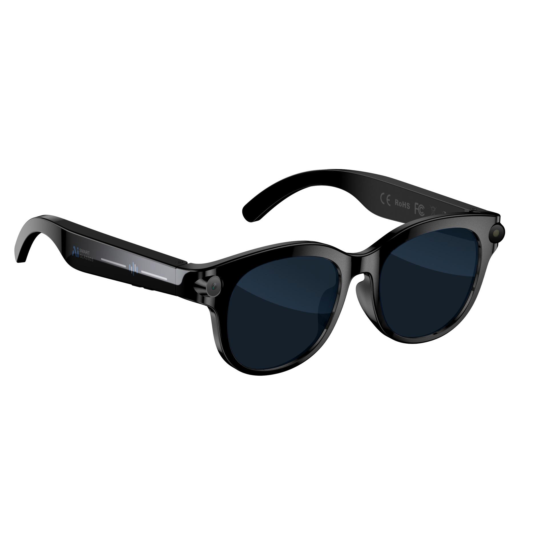 

L02AI Smart Glasses: Multifunctional Bluetooth for Calls, Photography, Translation, Recognition & HD Video Recording. чорний