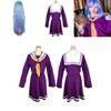 Premium Quality No Game No Life Shiro Cosplay Outfit With Stylish Dress Shirt Tie Set