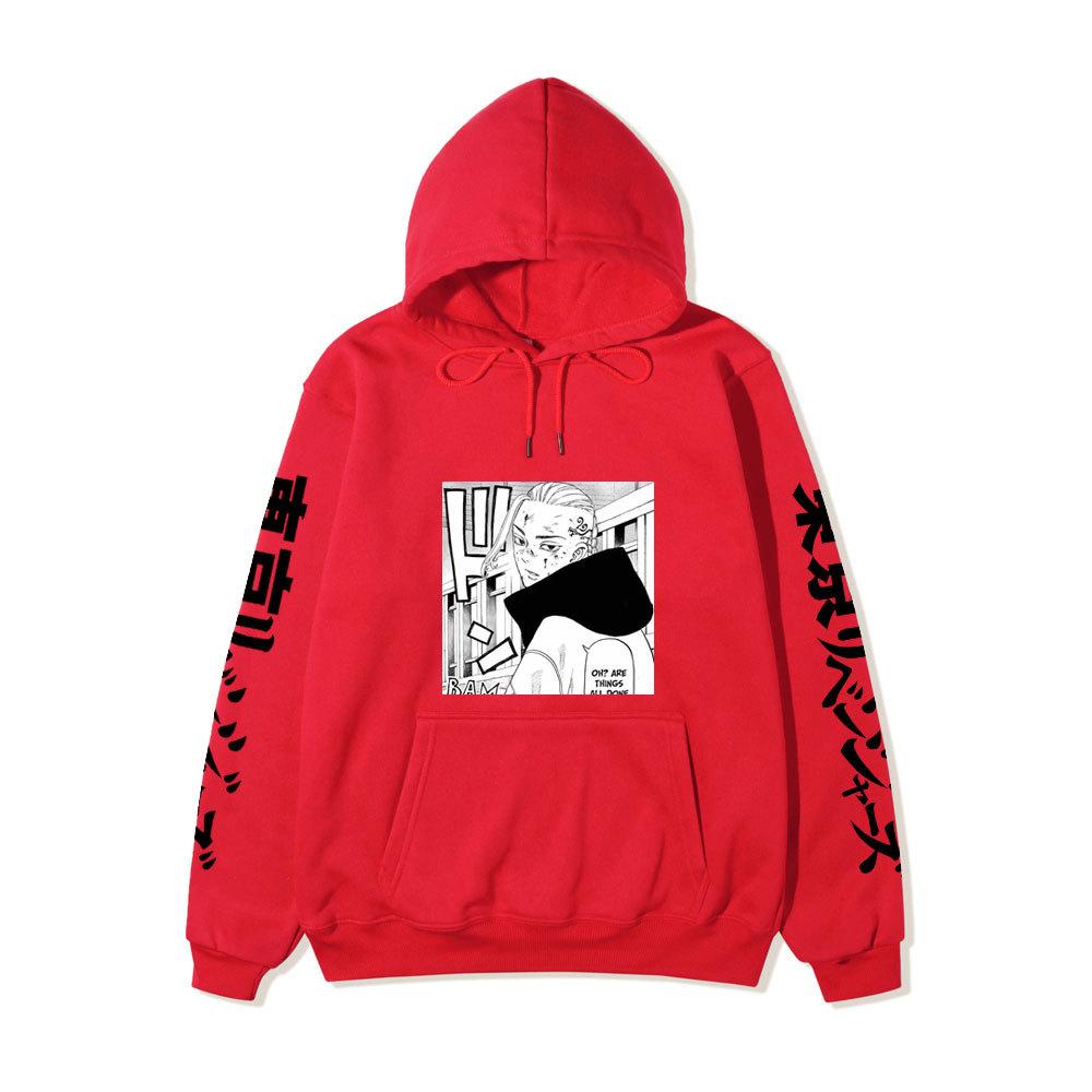 Tokyo Revengers Izana Kurokawa Unisex Fleece Hoodie Autumn Winter Anime Print Long Sleeve Casual Pullover Sweatshirt