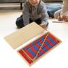 Jucării educaționale de matematică Montessori Materiale Educație timpurie Albastru Roșu Tije numerice mici