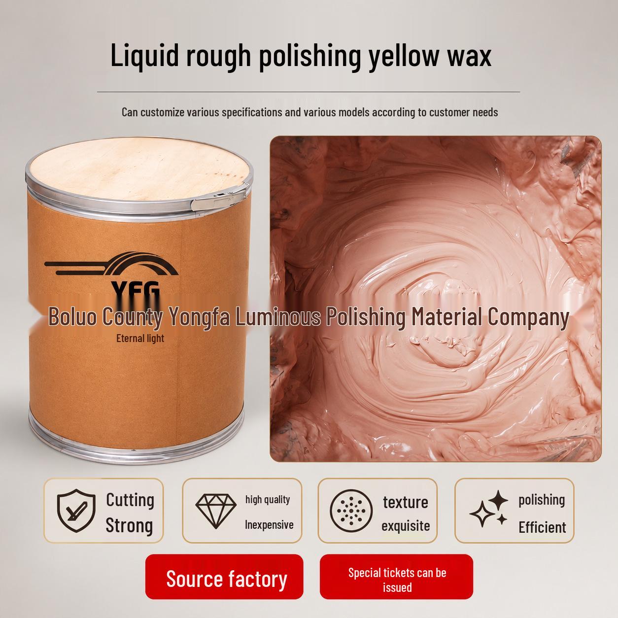 YFG Yongfa Liquid Metal & Glass Polishing Wax for Stainless Steel & Mirrors